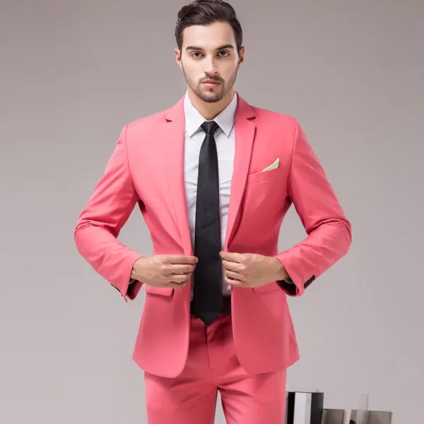 Европейский джентльменский жакет + брюки, 2 предмета, в американском стиле, новинка 2020, мужские деловые облегающие костюмы, свадебное платье для мужчин, 906