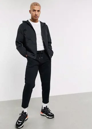 Черная складывающаяся ветровка ASOS DESIGN-Черный цвет