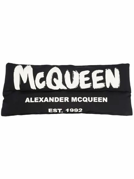 Alexander McQueen шарф с кулиской и логотипом