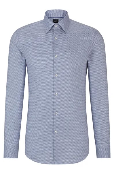 Рубашка Boss Slim-fit In Printed Twill, голубой