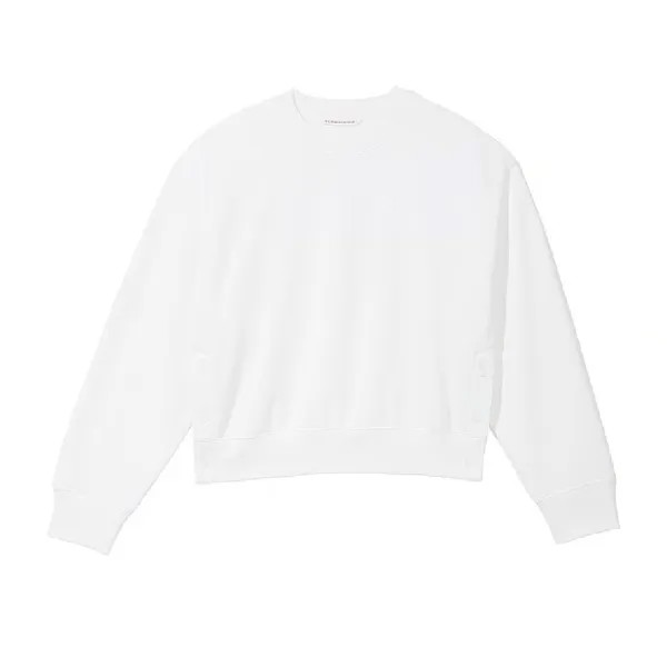 Свитшот Victoria's Secret Cotton Fleece Oversize Snap, белый