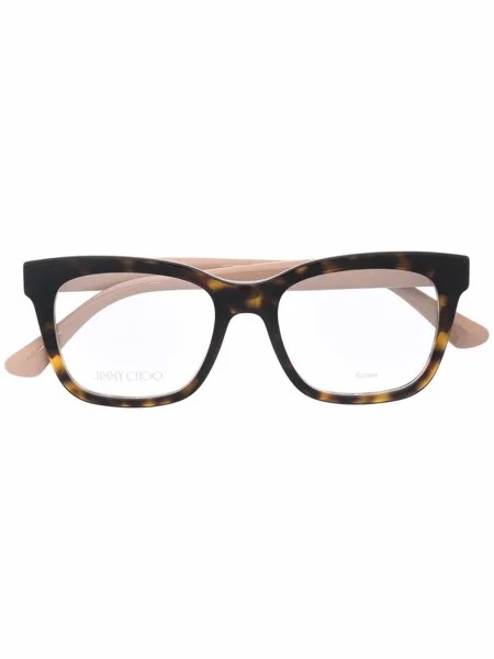 Jimmy Choo Eyewear очки в квадратной оправе черепаховой расцветки