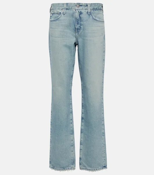 Прямые джинсы Remy с заниженной талией AG JEANS, синий