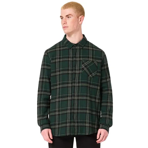 Рубашка с длинным рукавом Oakley Podium Plaid Flannel, зеленый
