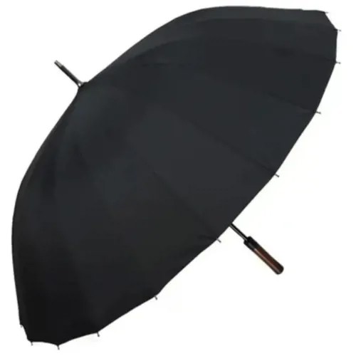 Зонт-трость черный, горчичный