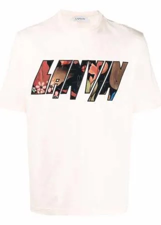 LANVIN appliqué logo loose-fit T-shirt