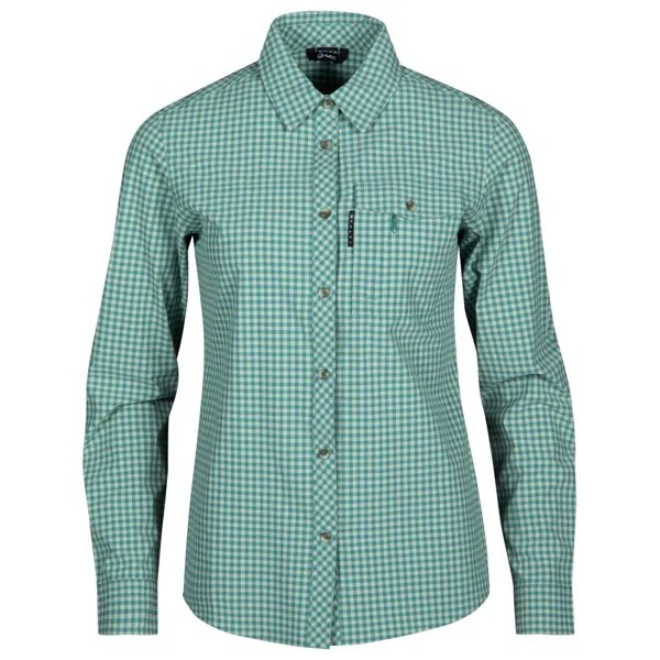 Блузка Halti Women's Kota L/S Check Shirt, цвет Sea Foam Green Print