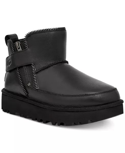 Женские классические мини-мото ботинки UGG, черный