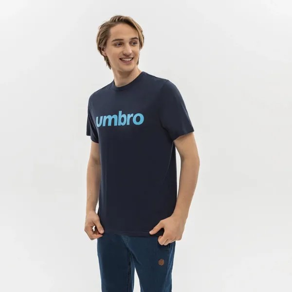 Футболка Umbro с линейным логотипом, синий