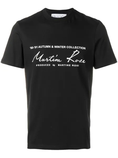 Martine Rose футболка с логотипом, черный