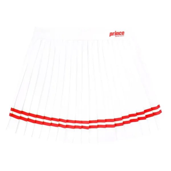 Юбка Sporty & Rich x Prince Sporty Pleated 'White', белый
