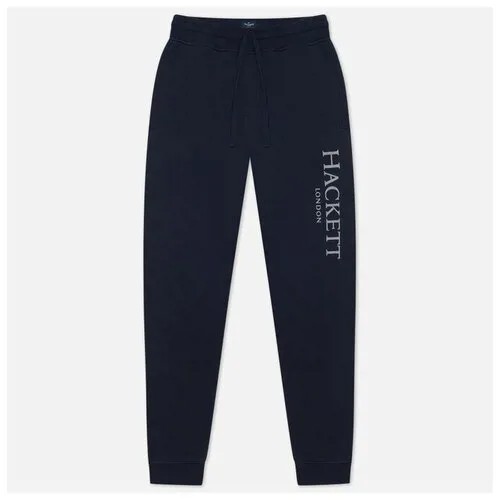 Мужские брюки Hackett Large Logo Print Classic Fit синий , Размер XS