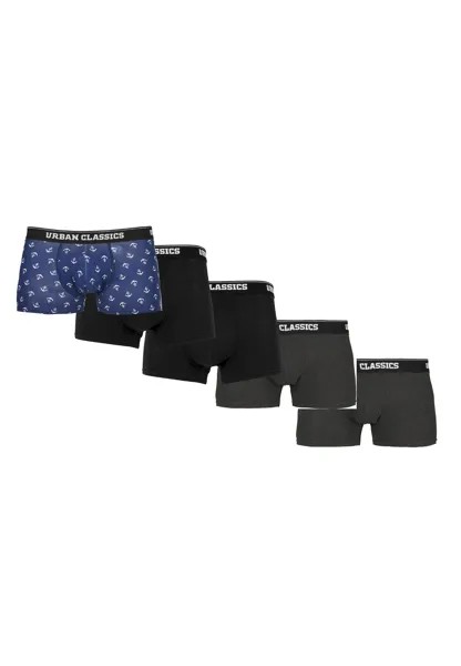 Боксеры Urban Classics Boxershorts, цвет anchor aop+blk+blk+cha+cha