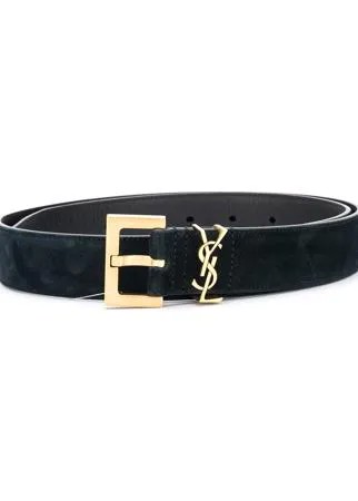 Saint Laurent ремень с металлическим логотипом