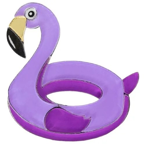 Флами/Flami,brooch,purple