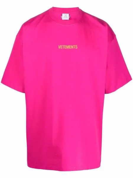 VETEMENTS футболка с логотипом