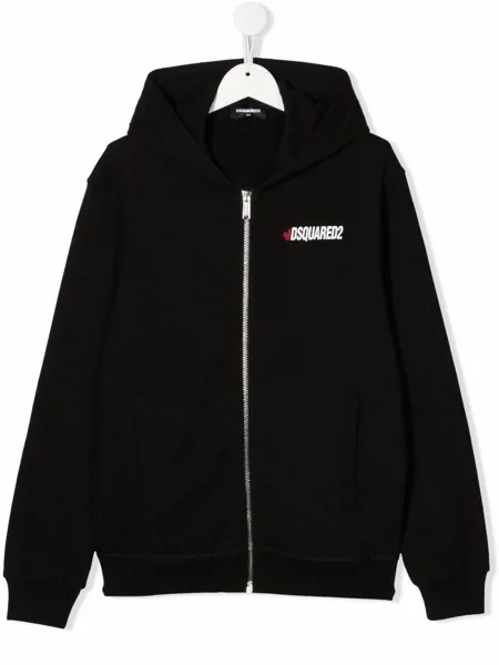 Dsquared2 Kids худи на молнии с логотипом