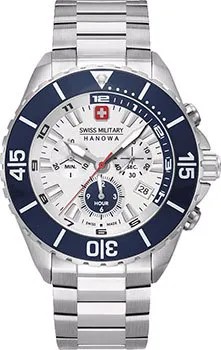 Швейцарские наручные  мужские часы Swiss military hanowa 06-5341.04.001. Коллекция Ambassador Chrono