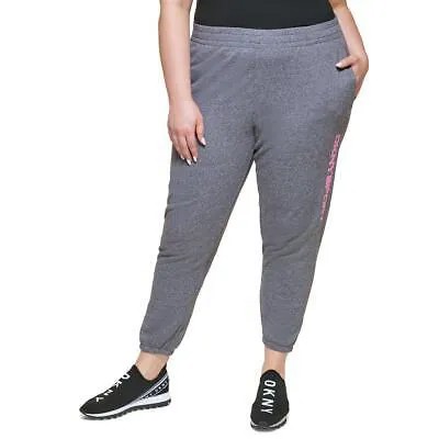 Женские эластичные спортивные брюки с логотипом DKNY Sport Plus BHFO 4757
