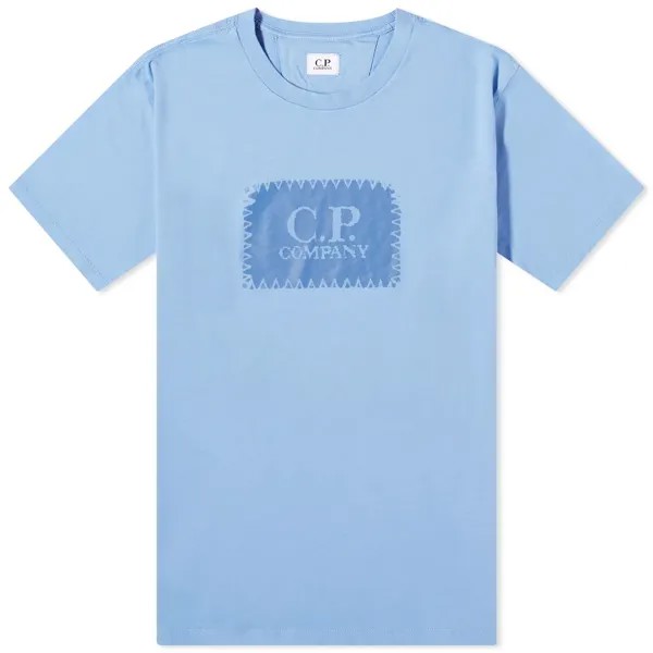 Футболка C.P. Company Label Logo, голубой