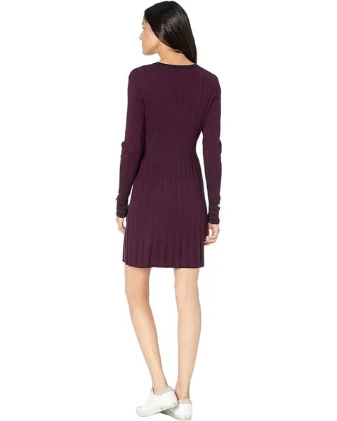 Платье Tommy Hilfiger Sweater Knit Dress, цвет Aubergine/Sky Captain