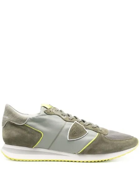 Philippe Model кроссовки на шнуровке, зеленый