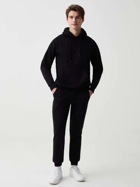 Флисовые джоггеры с кулиской Ovs, цвет black