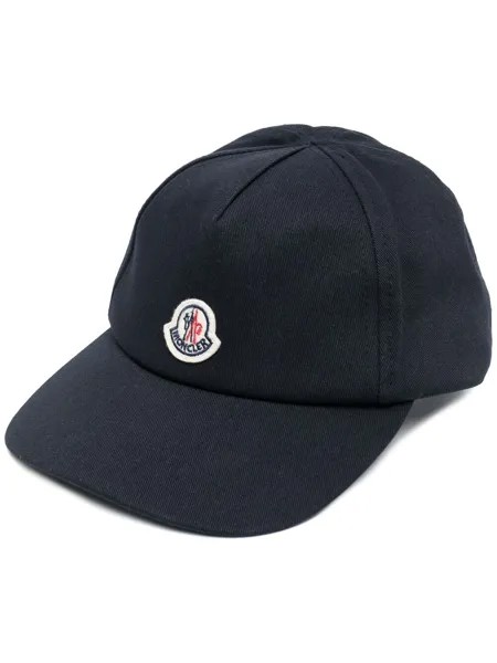 Moncler Enfant кепка с нашивкой-логотипом