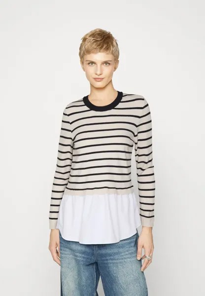 Джемпер ONLANGIE LIFE MIX STRIPE O NECK ONLY, крем