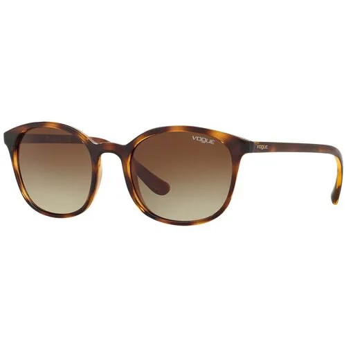 Солнцезащитные очки Vogue eyewear, прямоугольные, оправа: пластик, градиентные, с защитой от УФ, для женщин, коричневый