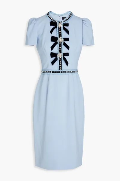 Украшенное платье из крепа Jenny Packham, голубое небо