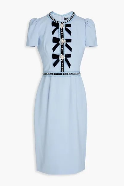 Украшенное платье из крепа Jenny Packham, голубое небо