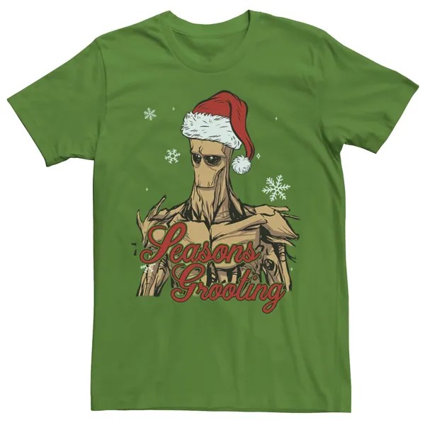Мужская футболка Marvel Groot Santa Hat Seasons Grooting с короткими рукавами Licensed Character