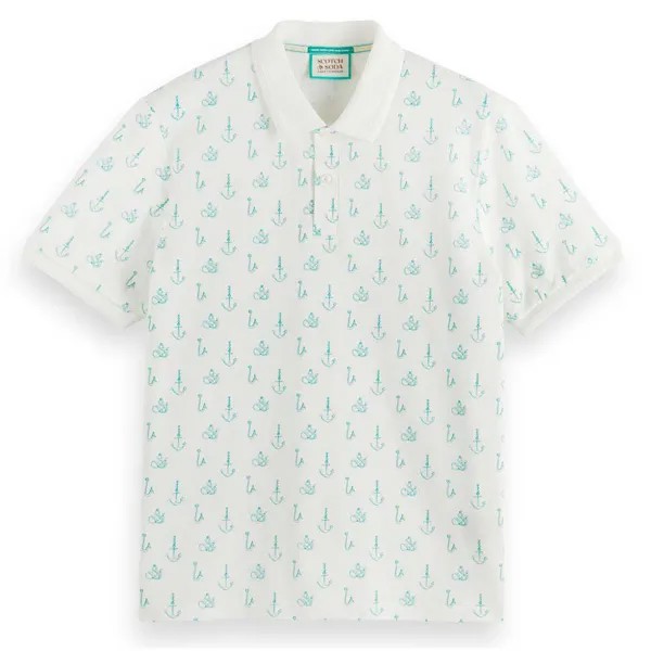 Поло Scotch & Soda 175555, белый