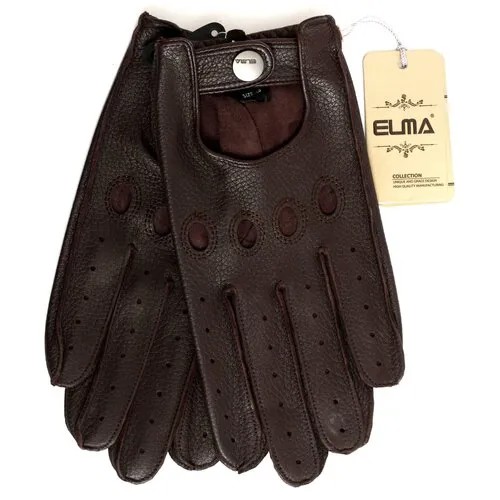 Перчатки Elma, размер 10.5, коричневый