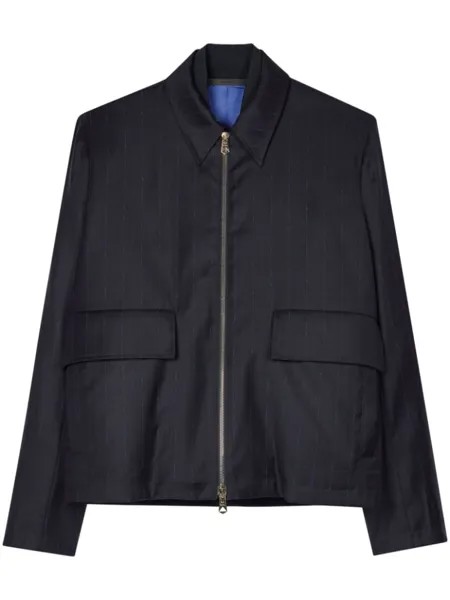 Paul Smith шерстяная куртка в тонкую полоску, синий