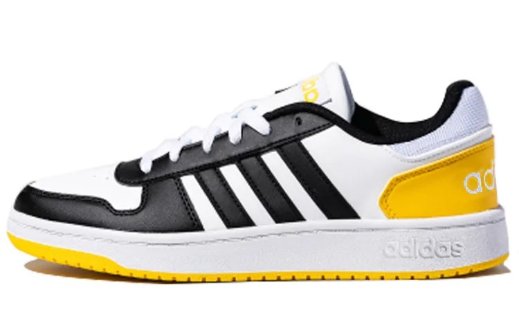 Кроссовки унисекс Adidas Neo HOOPS 2.0 Белый/Черный/Желтый