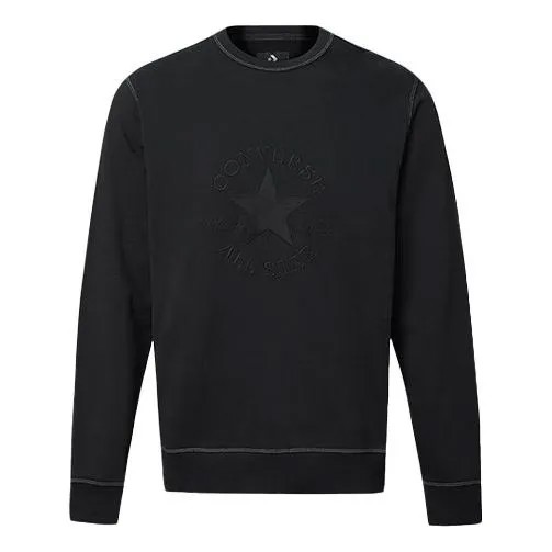 Толстовка Men's Converse Logo Printing Round Neck Pullover Black, черный