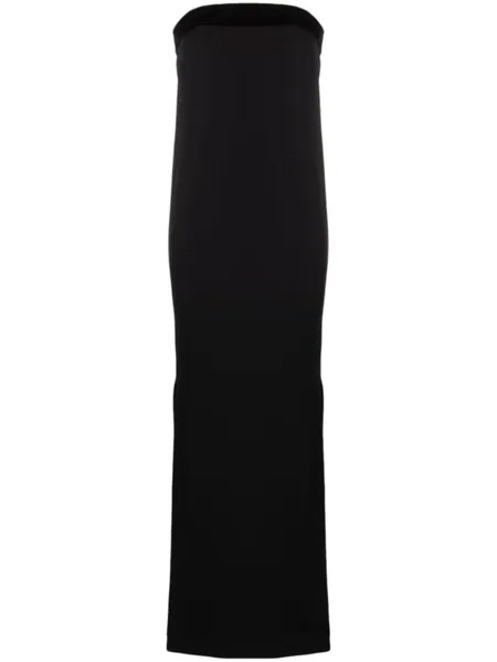 TOM FORD шелковое платье без бретелей, черный