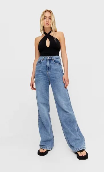 Stradivarius Боди С Запахом Черный Xl