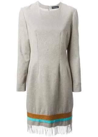 Jean Louis Scherrer Pre-Owned платье с бахромой
