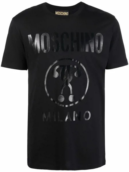 Moschino футболка из органического хлопка с логотипом