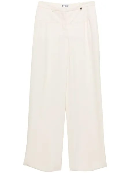 Ports 1961 жаккардовые брюки широкого кроя, белый