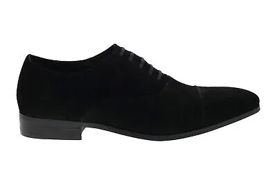 Carrucci KS2240-01S Мужские черные замшевые оксфорды и туфли на шнуровке с закрытым носком 7