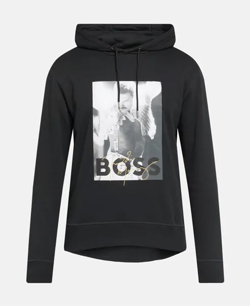 Худи с капюшоном Boss Black, черный