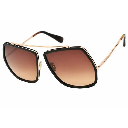 Солнцезащитные очки Max Mara MM0060, коричневый, золотой