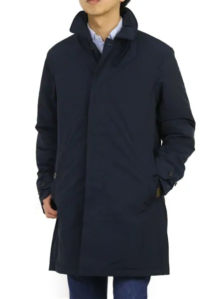 Длинное пальто из полиэстера Polo Ralph Lauren, куртка-тренч — стеганая подкладка — темно-синий