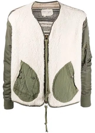 Greg Lauren бомбер из шерпы