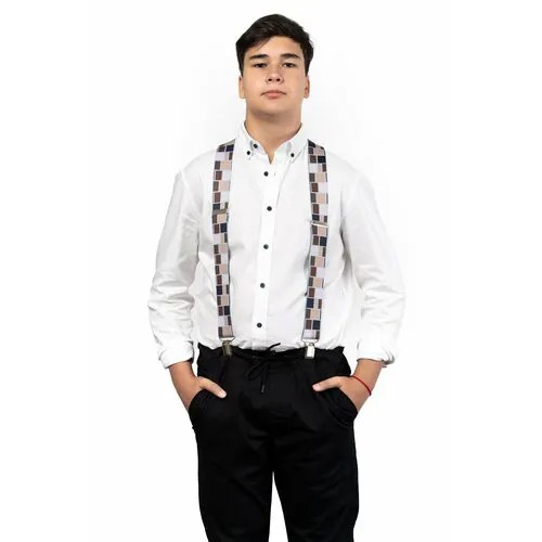 Подтяжки Stilmark, текстиль, для мужчин, коричневый