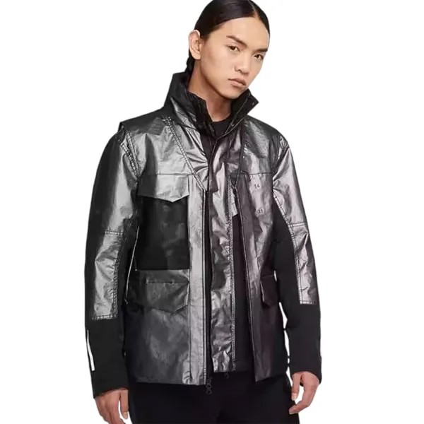 Куртка Nike Sportswear Tech Pack, серебряный/черный